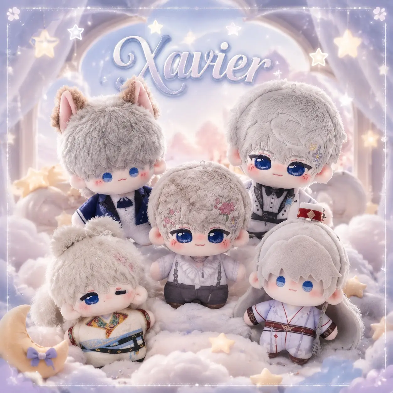 Love and Deepspace Xavier Plush Doll Collection | Cute Handsome Character Merch for Fans, Kawaii Plushies, Cute Stuffies, Collectible Figurines, Soft Stuffed Toys, Game Character Keychains, Gift Plush
