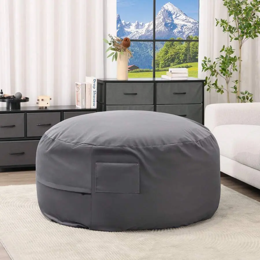 Bean Bag Chair Kids/Teens, Oversized Beanbag Gaming Reading Foam Filled Couch Furniture With Soft Removable Cover, Giant Comfy Sofa Living Room Bedroom College Dorm