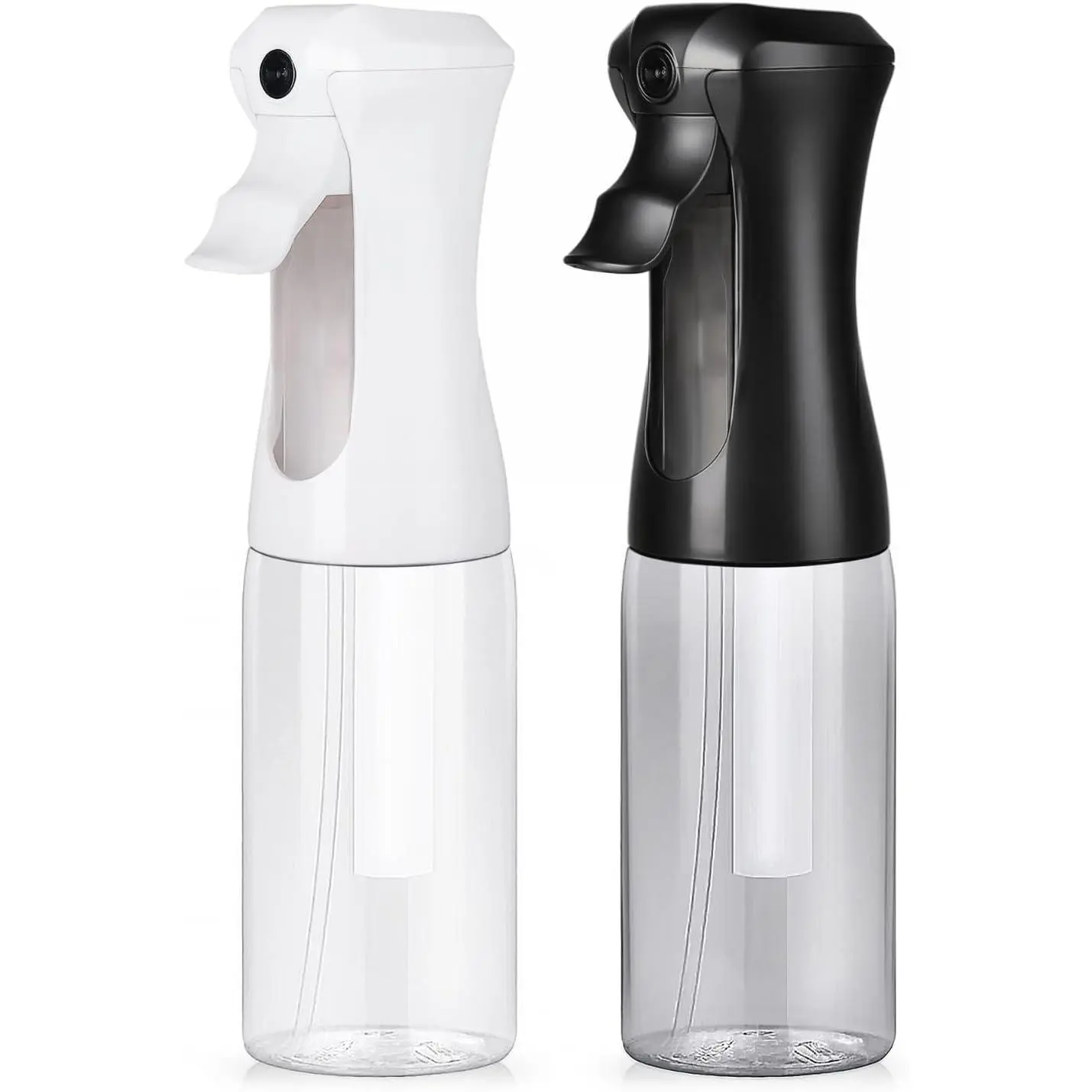 Continuous Mist Spray Bottle 200ml, Fine Mist Water Spray Bottle for Hair Care, Plants & Skin Care, Leak Proof Refillable Atomizer with 360° Spray