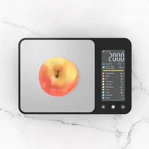 Unique Customizable Smart Electronic Kitchen Scale with Tempered Glass for AAA Battery Weight Measuring Function