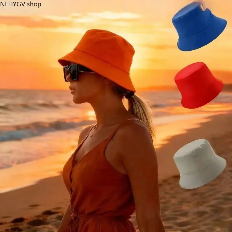 Unisex Adjustable Bucket Hats UPF 50+ Sun Protection 2/4-Pack Foldable Multi-Size Caps, Random Color Adult Headwear, Portable Travel Beach Accessories For All Kinds Of Outdoor Adventures In Summer