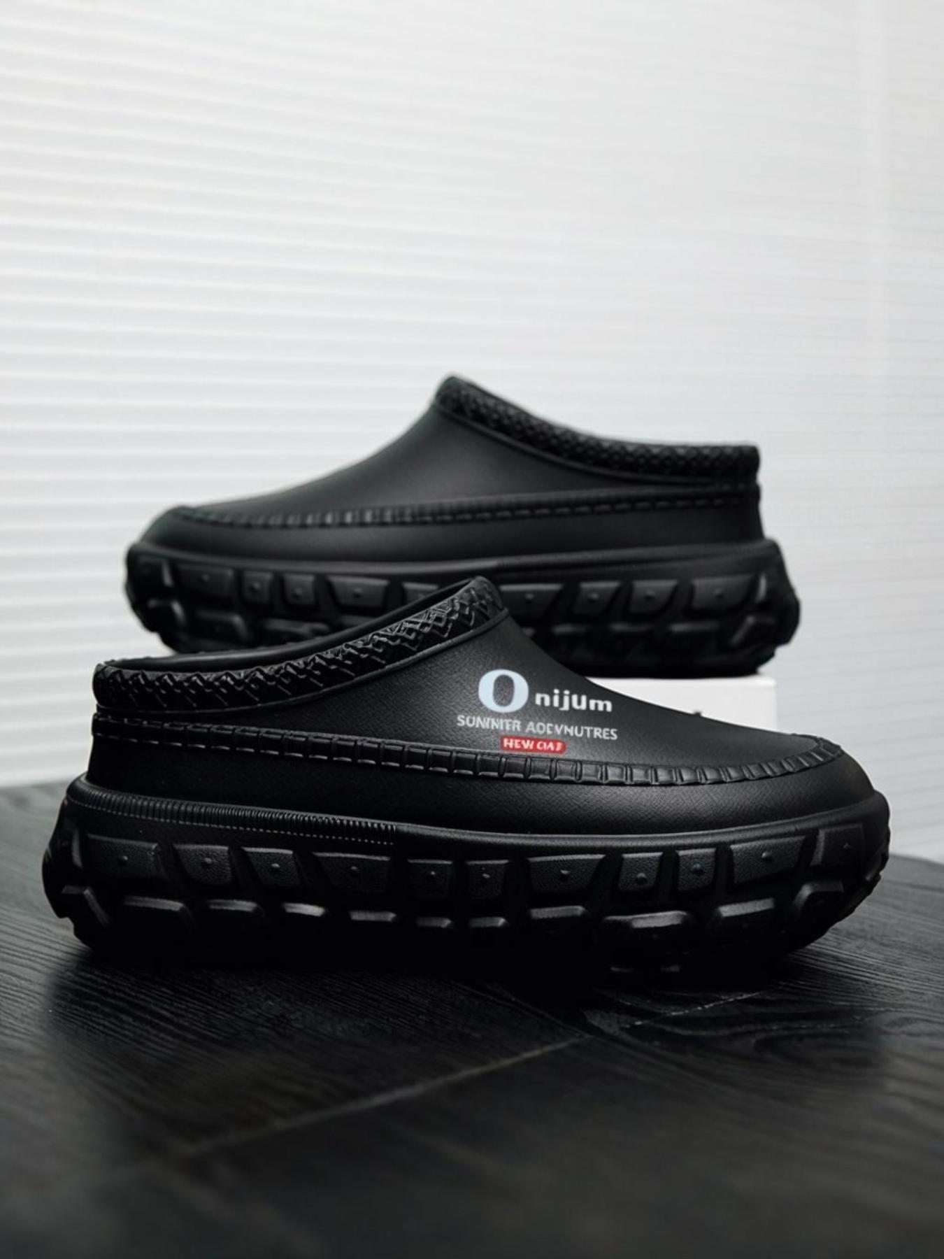 Unisex's Waterproof & Non-slip Platform Fashion Slippers, Lightweight Simple Slip on Shoes for Men & Women, Casual Comfortable Breathable Shoes for Daily Wear, Home Footwear