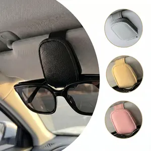 Universal Car Sun Visor Glasses Clip, 1 Count Auto Eyeglasses Holder, Car Sunglasses Holder, Vehicle Interior Accessories, Eyewear Storage Bracket, Car Organization Supplies, Sunglasses Holder For Car, Car Accessories # GLOBAL PICKS-YY0