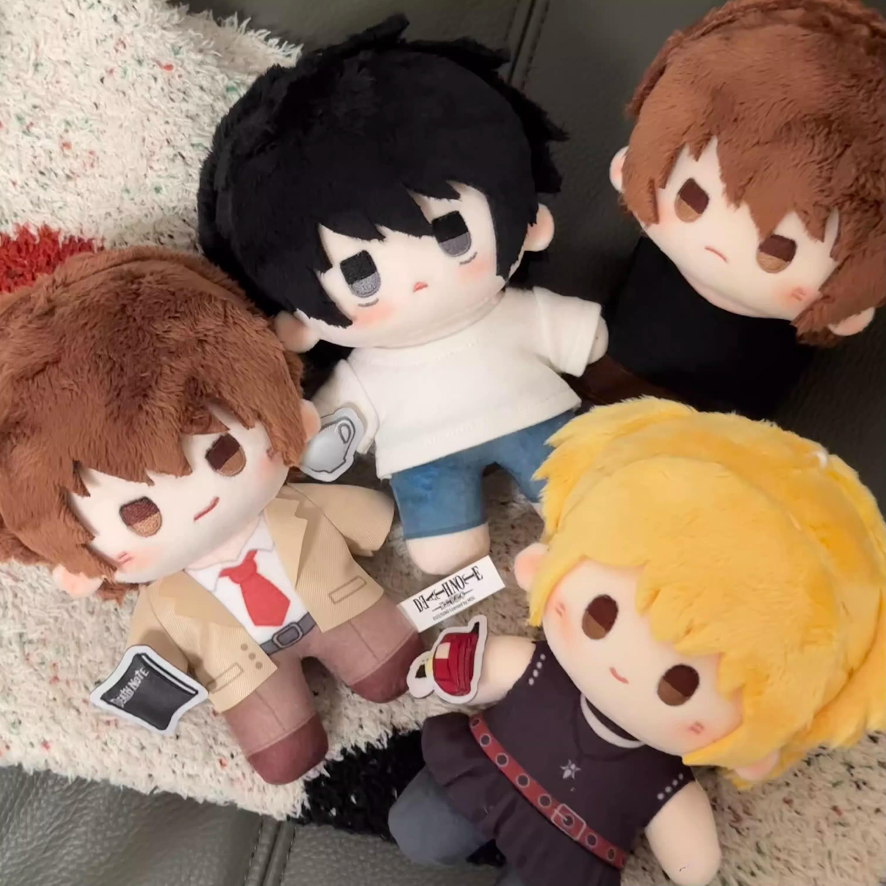 New Genuine Death Note Stuffed Plush Doll 15cm Plush Figure Death Note Anime Merchandise Keychain Pendant Ornament Gift Toy