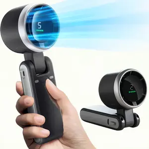 Portable Handheld Turbo Fan – 4000mAh Rechargeable, 5 Speeds, 10H Runtime, 3-in-1 Cooling Fan for Watching Football Matches & Outdoor Events gala c tech student carry powerful airflow high