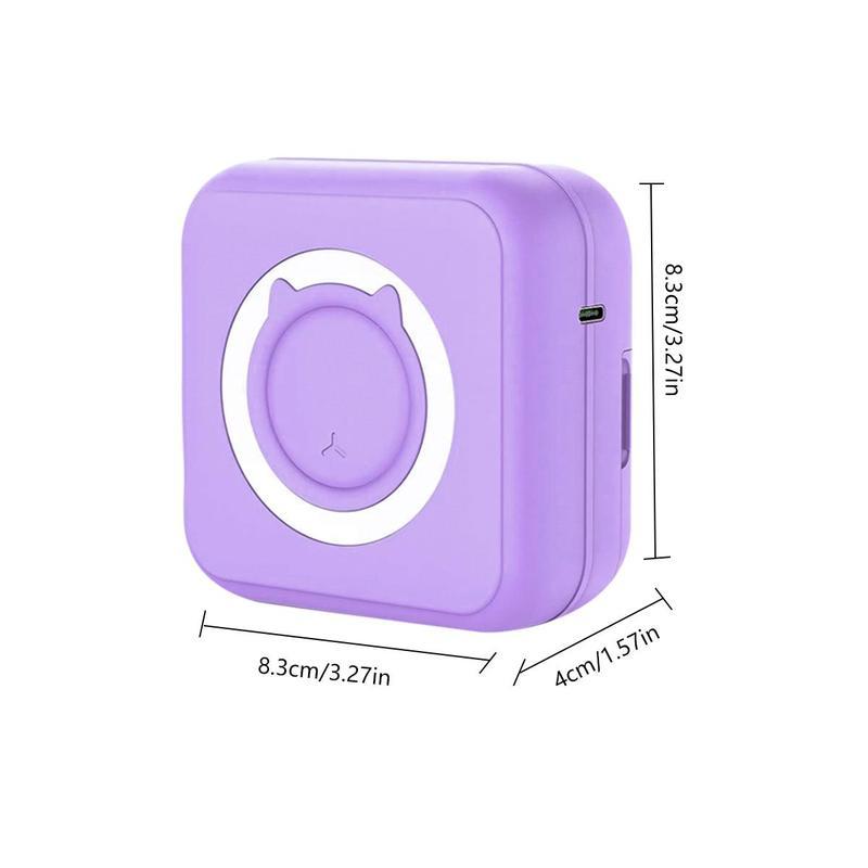 Portable Mini Sticker Printer - Inkless Thermal Bluetooth Pocket Printer for iOS Android Notes Photo