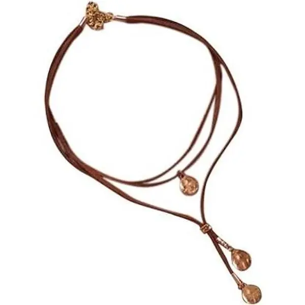 Women's Boho Black Brown Suede Choker Necklace - Long Layered Feather Jewelry, Casual Birthday Gift for Summer Vacation, Layered Look, Female