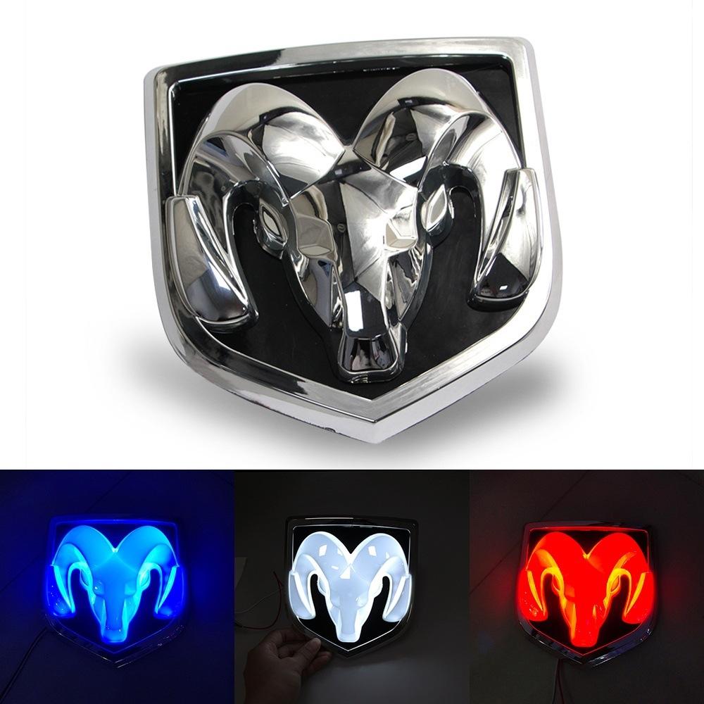Luminous Emblem  Emblem Light Front Ram Luminous Emblem RAM Luminous  Emblem Sticker Sheep Head Rear Tail Emblem Suitable for Dodge  side mirror carbon  fiber  wrap evil eye  Reusable Magnetic Sun Shade for Vehicles  logo Car