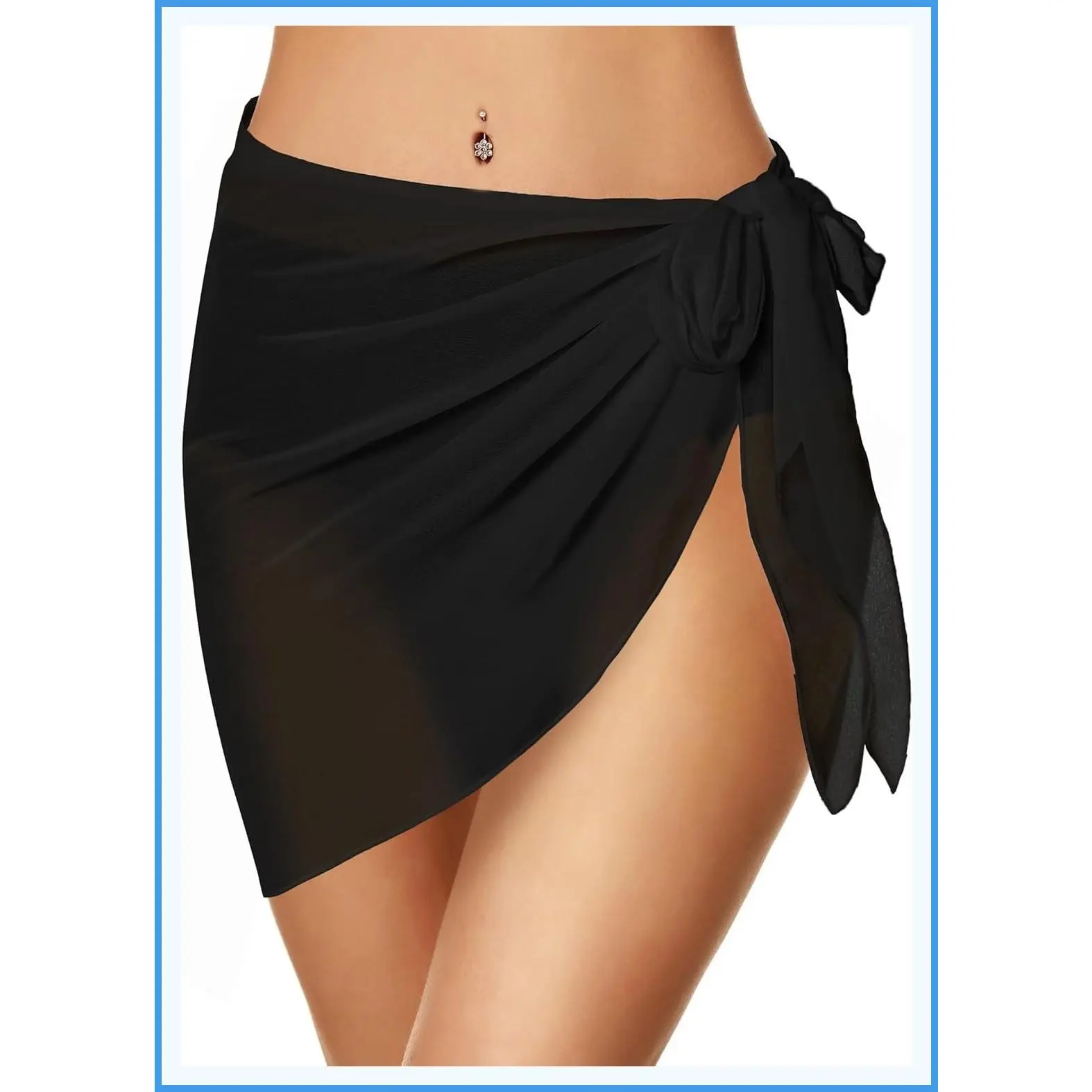 Women's Chiffon Sarong Beach Cover Up Wrap for Bikini Swimwear