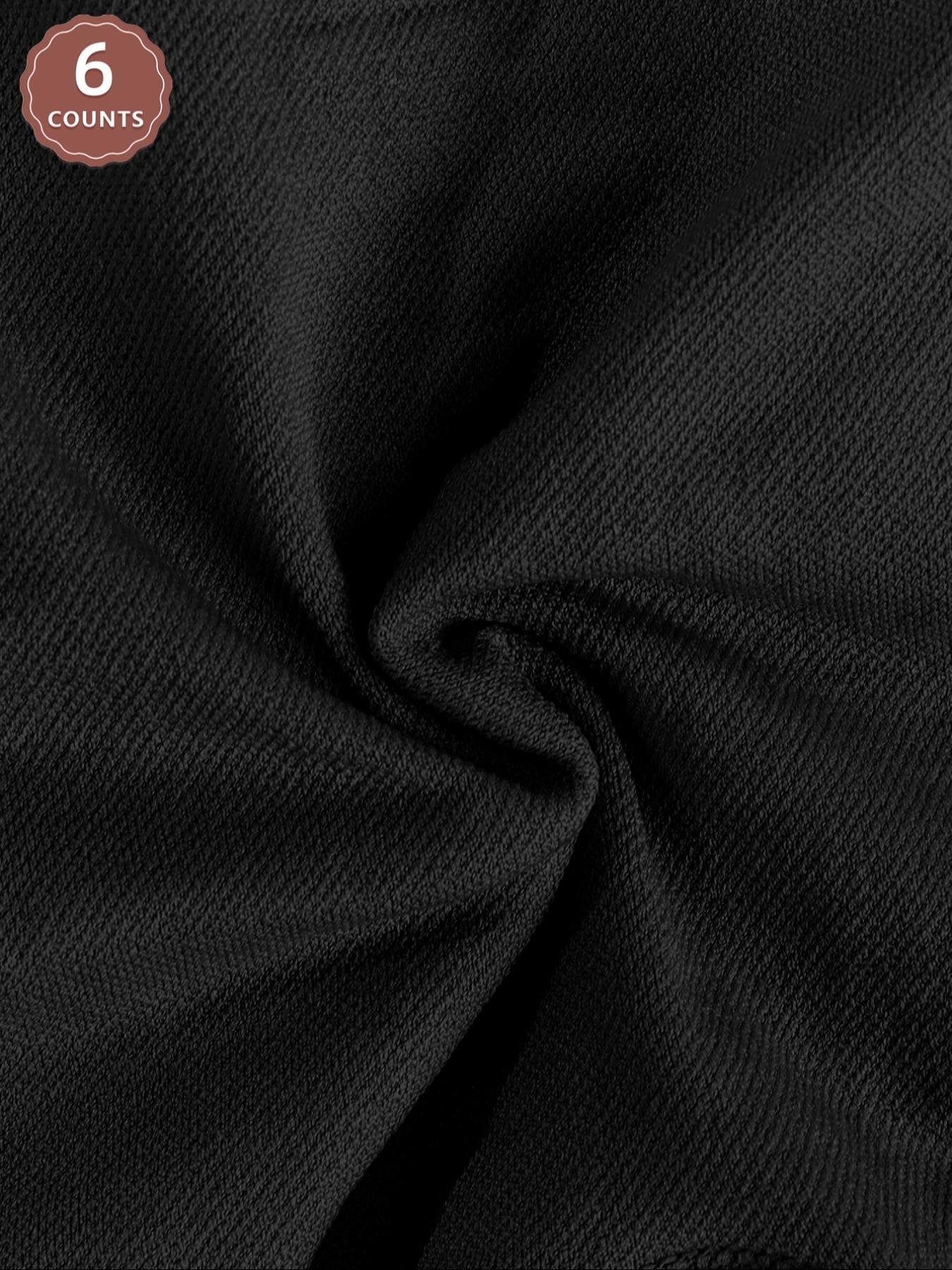 6 Pack Seamless High Waist Ladies Underwear, Casual Yoga Boyshorts, Tummy Control and Butt Lifting Print Shorts for All Seasons