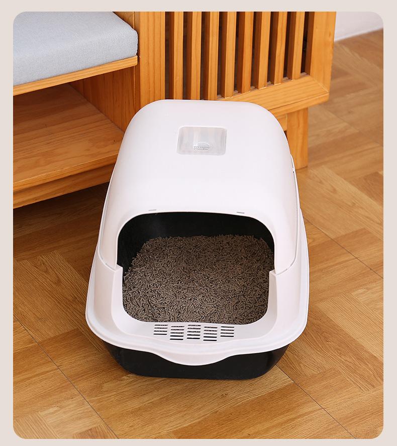Extra Large Cat Litter Box, Fully Enclosed, Splash-Proof, Odor-Proof, Pet Cleaning Products