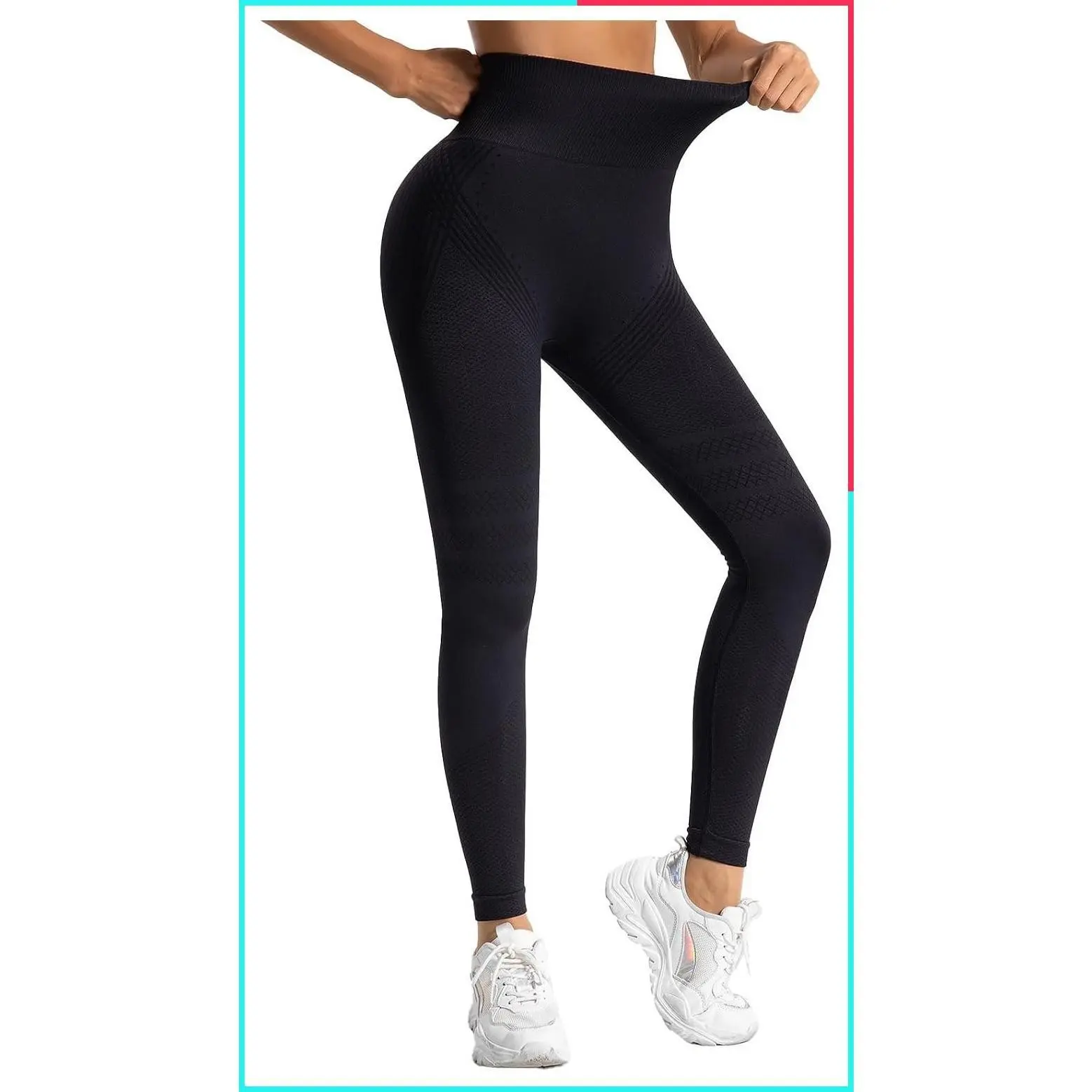 3D High Waisted Sculpting Leggings for Women Anti Cellulite Fitness Pants for Lipedema