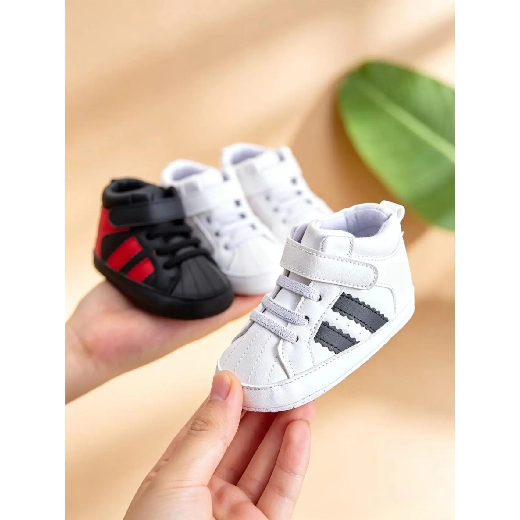 Baby Crib Shoes with Soft Sole for Boys/Girls, Solid Color Casual Flat First Walkers for Infants 0-12 Months for Spring Autumn, 0-1 Year, No