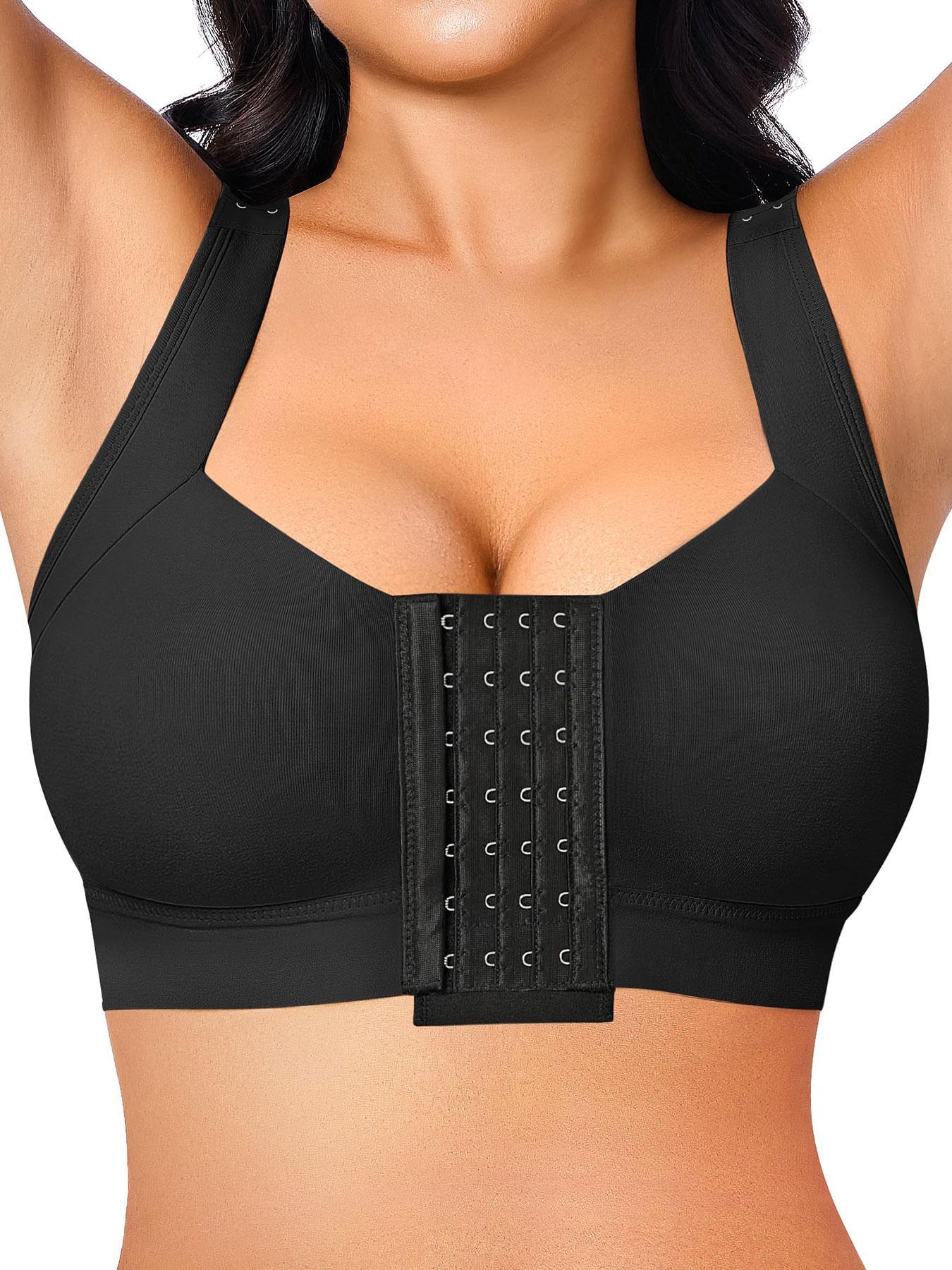 Women's Solid Wireless Push Up Bra, U-shaped Back Buckle Bra, Soft Comfortable Breathable Lingerie for Daily Wear halloween dailydrip comfyessentials wirelessbrareview wirelessbras midsize comfortablebras tiktokshopbacktoschool cleavagebra