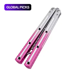 SEA MONSTER CLONE Balisong, Foldable Lightweight Aluminum Alloy Handle, Four Colors Available, Ideal for Beginners, Beginner Friendly, Durable and Stylish Flip Toys Tool