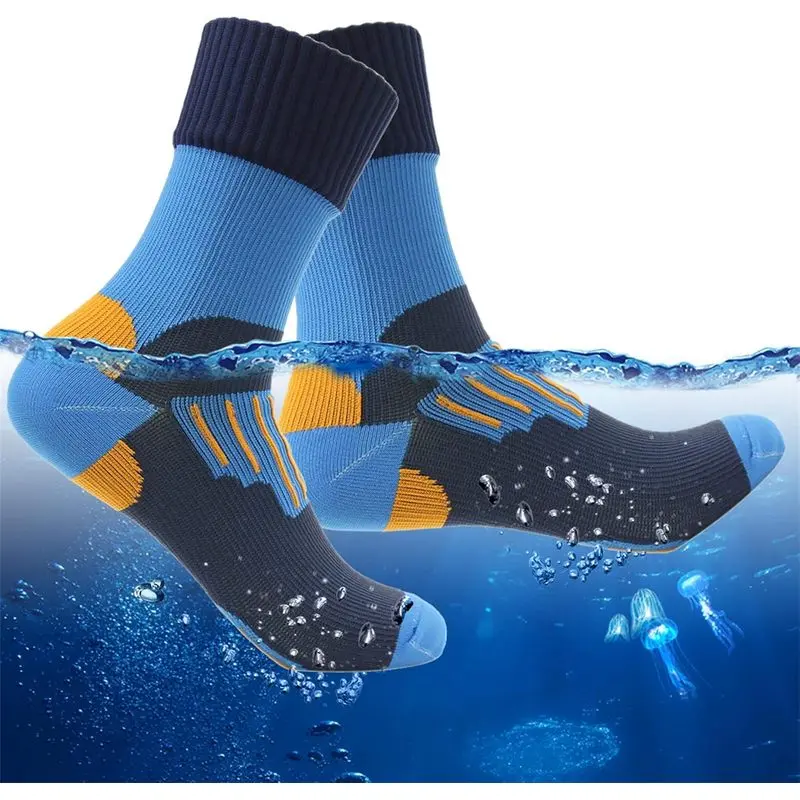 Waterproof Breathable Lightweight Compression Socks for Men and Women Outdoor Sports Hiking Wading Kayaking Trail Running Boating
