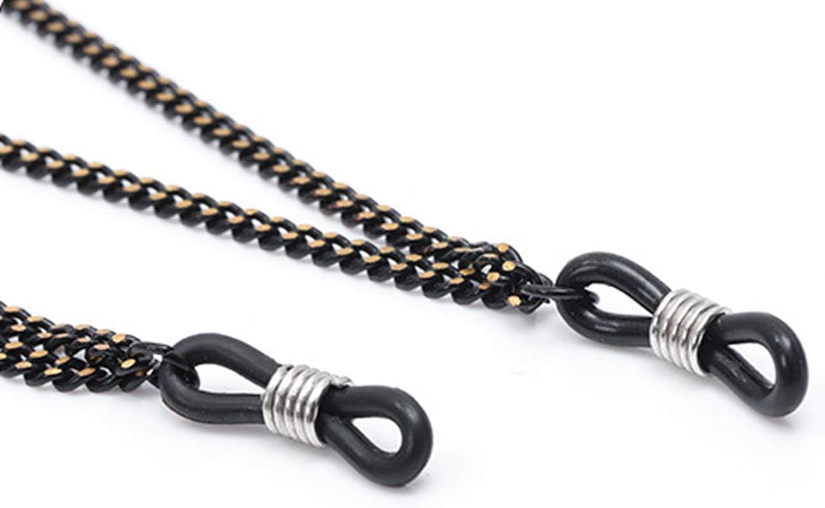 Women Men Glasses Sunglasses Chain Black Bat Eyeglass Strap Holder Eyewear Reading Glasses Retainer