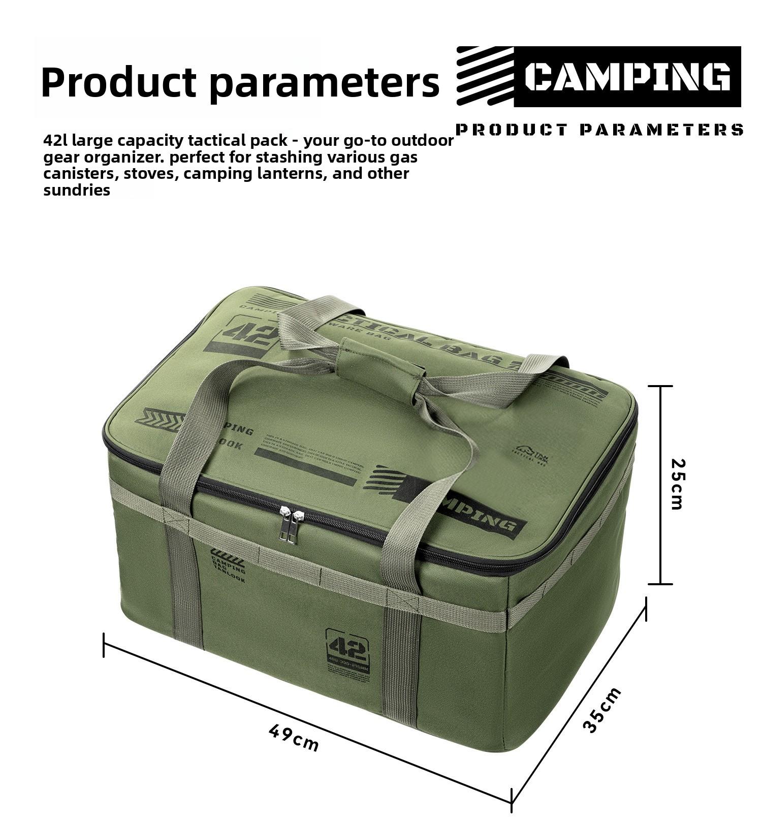 Outdoor camping insulated bag, thickened Oxford cloth storage bag, insulated and cold-keeping large-capacity lunch bag