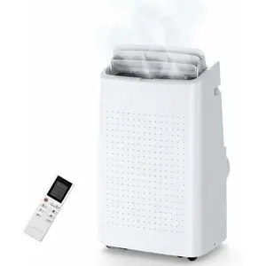Portable Air Conditioner,15,000 BTU for Rooms up to 850 Sq.Ft., Smart Compact AC Unit with Cooling, Dehumidifier, Fan, Remote Control and Window Kit, White