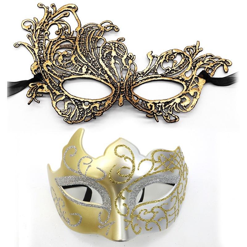Masquerade Masks for Women Men Couple Lace Eye Mask for Venetian Carnival Halloween Party Ball Prom Costume Mardi Gras