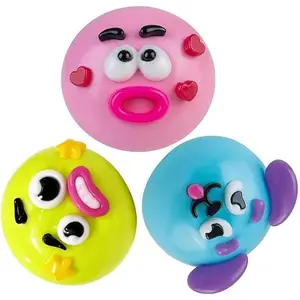 3PCS Dog Face Squishy, Sensory Squishy, Soft Squeeze Stress Relief(Face)