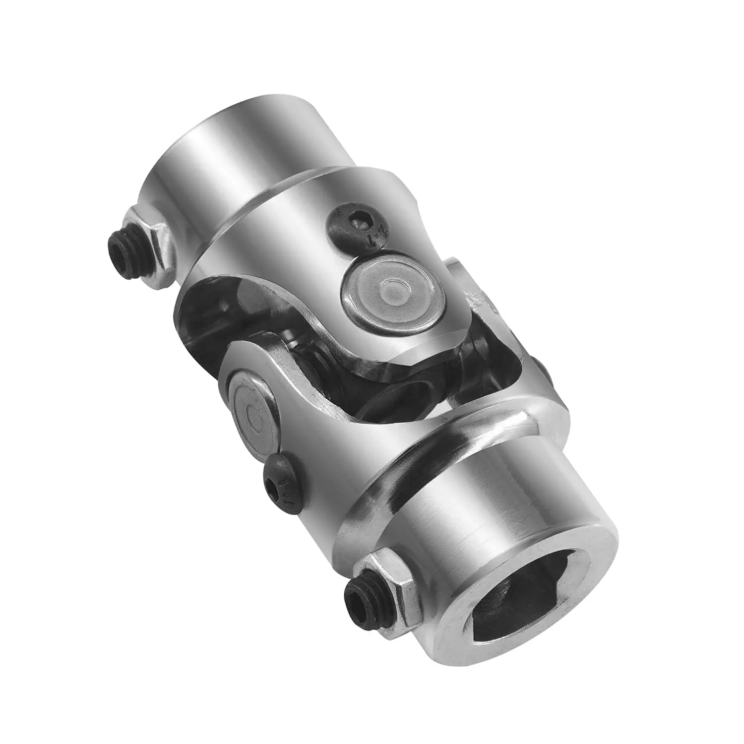 3/4 "DD x 3/4 "DD Steering U Joint Nickel Coated  Steering Shaft Coupler Chrome