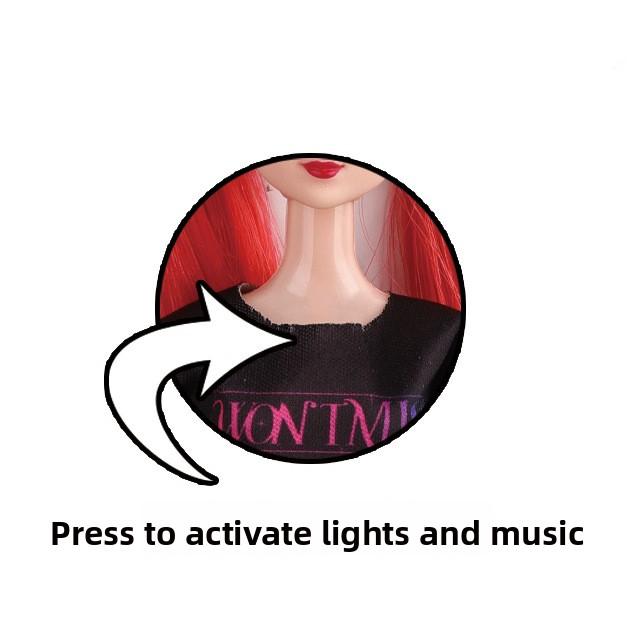 Gift For Valentines K-pop Demon Hunters Anime action figure doll 11.5 inches–12 Joint Movable Anime-Rumi, Mira and Zoey, Anime-Inspired Collectible Dolls, Mystery Box Merch Gift for Fans & Kids-desk display-Kpop Idol Merch Collectibles Playable theme song