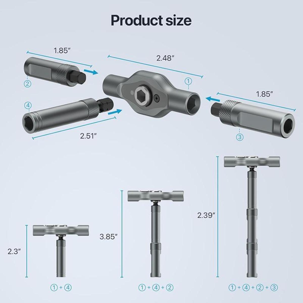 24-in-1 Magnetic Screwdriver Kit, Precision Ratchet Screwdriver with Removable Handle, Versatile Tool for All Your Repair Needs,Holiday gifts