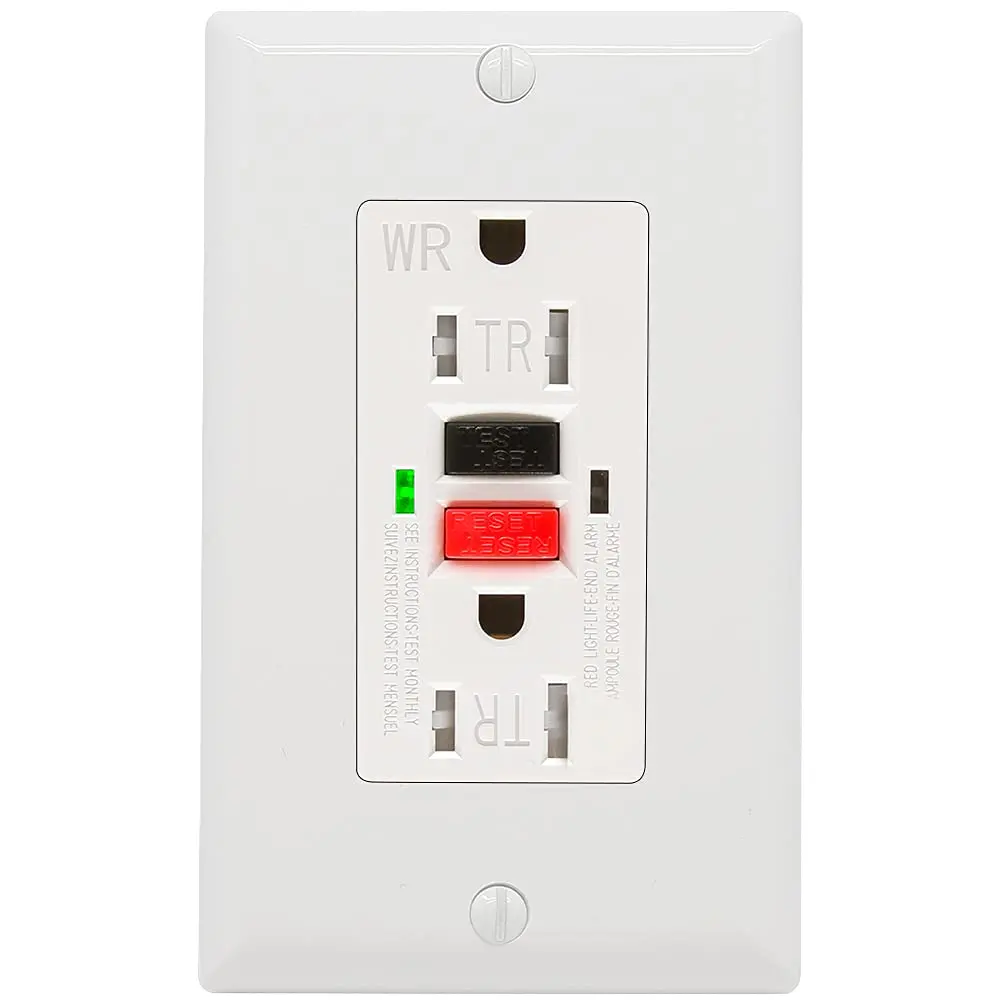 ANKO GFCI Outlet 15 Amp, Self-Test, Tamper Resistant, LED Indicator