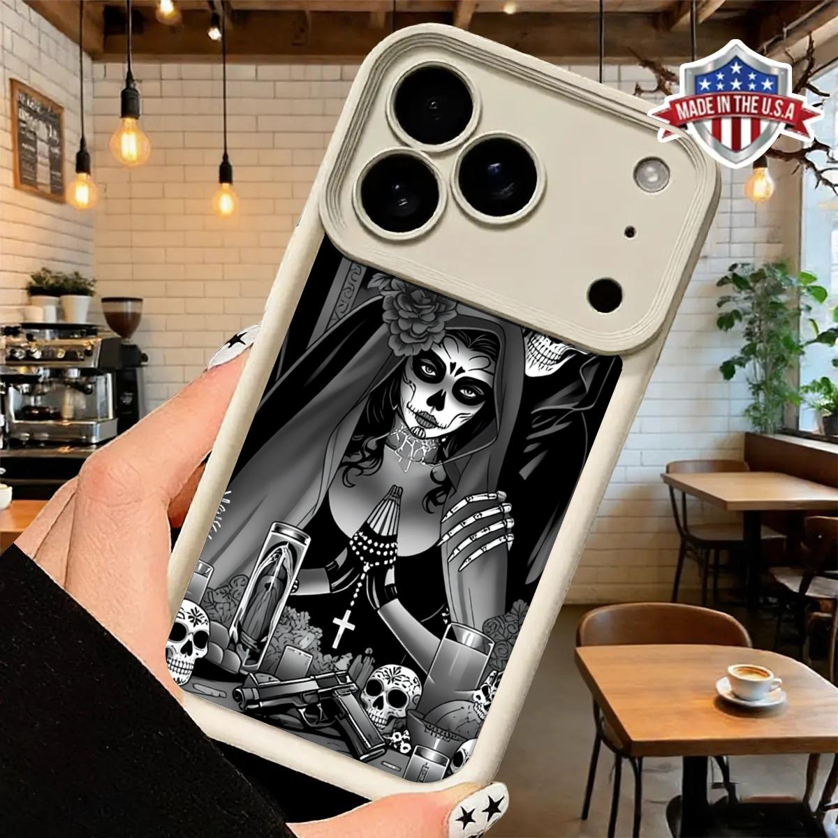 The Ghost Bride Case for iPhone11/12/13/14/15/16/17 Pro Max Plus cool fashion durable tpu cover shockproof anti-fall phone case