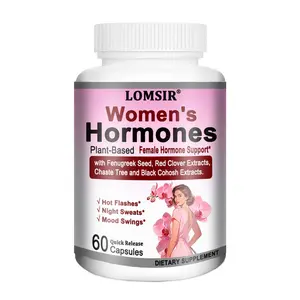 Estrogen Supplement for Women - Plant-Based with fenugreek seed and red clover and more for Female Hormone & Menopause - Supports Mood and Energy Health - 60 Capsules