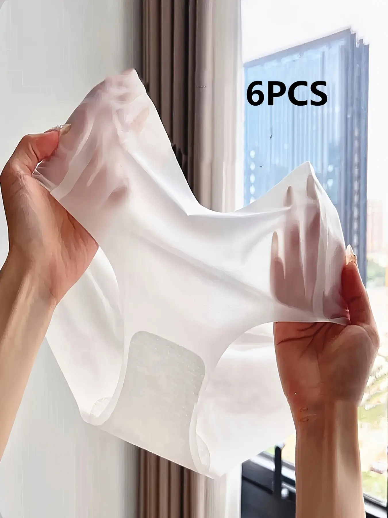6-Pack Mixed Color Ultra-Thin Seamless lady's Underwear, Cool Summer Panties, Comfortable and Breathable, Ideal for Daily Wear