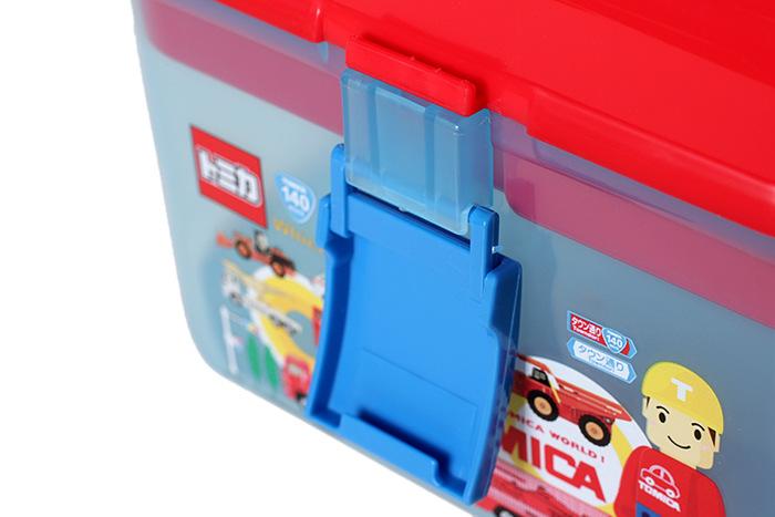 Bangduo - Children's toy storage box, plastic Japanese-style transparent storage box with lid, cartoon portable organizer box