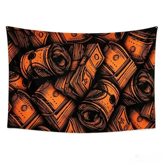 Darkness Money Cool Tapestry Aesthetic Wall Hanging Decor, Men Cave,Indoor & Outdoor Decor Decoration Cotton Decorating Decorative, Perfect for Home Party, Festival Gifts,
