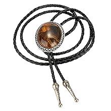 Besteel 4Pcs Bolo Tie for Men Western Cowboy Natural Tiger Eye Leather Necktie Halloween Costume Accessories for Men Women Belt Buckle Necklace Gothic Vintage Dragonfly Adjustable Star Necklace Besteel 4Pcs Bolo Tie for Men Western Cowboy Natural Tiger Eye Leather Necktie Halloween Costume Accessories for Men Women Belt Buckle Necklace Gothic Vintage Dragonfly Adjustable Star Necklace