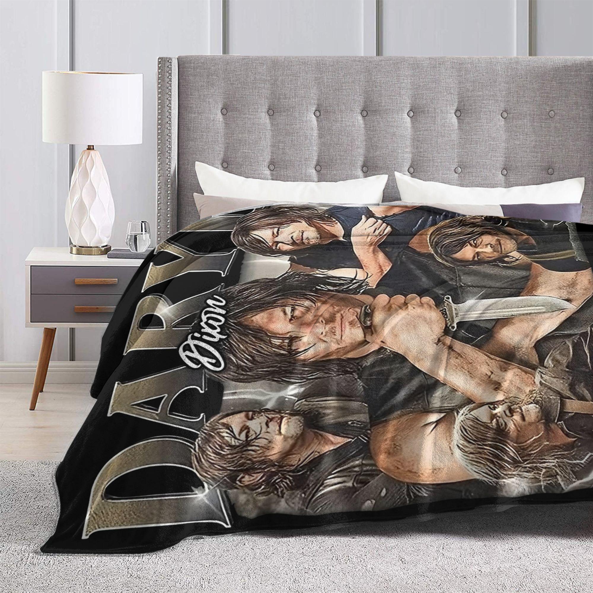 Daryls Dixon The Walking Dead Blankets Flannel Autumn/Winter Super Warm Throw Blanket for Home Travel Bedding Throws