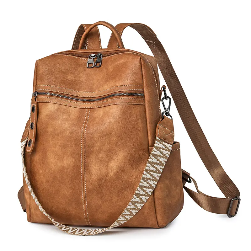 Women's Genuine Leather Convertible Backpack Purse, Minimalist Geometric Waterproof Large‑Capacity Rucksack, Durable Soft Adjustable Strap Daypack for Casual Travel & Everyday Adult Use Touch Screen Fleece Winter Set knit cotton comforter