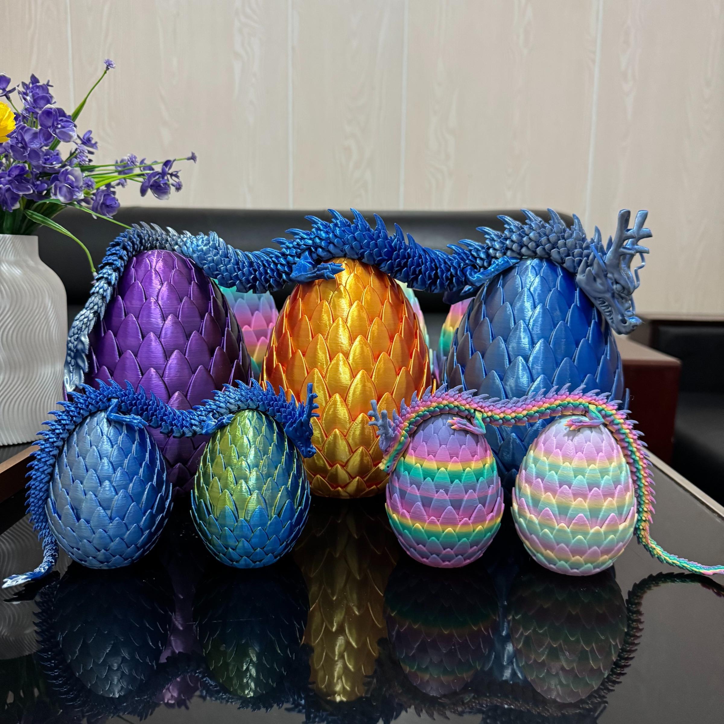 Large Lotus Dragon Egg Set, 60cm Dragon + 18cm Egg, 30cm Dragon + 9cm Egg, Two Size Options, Home Decor, Festival Party Decoration, Gift Idea