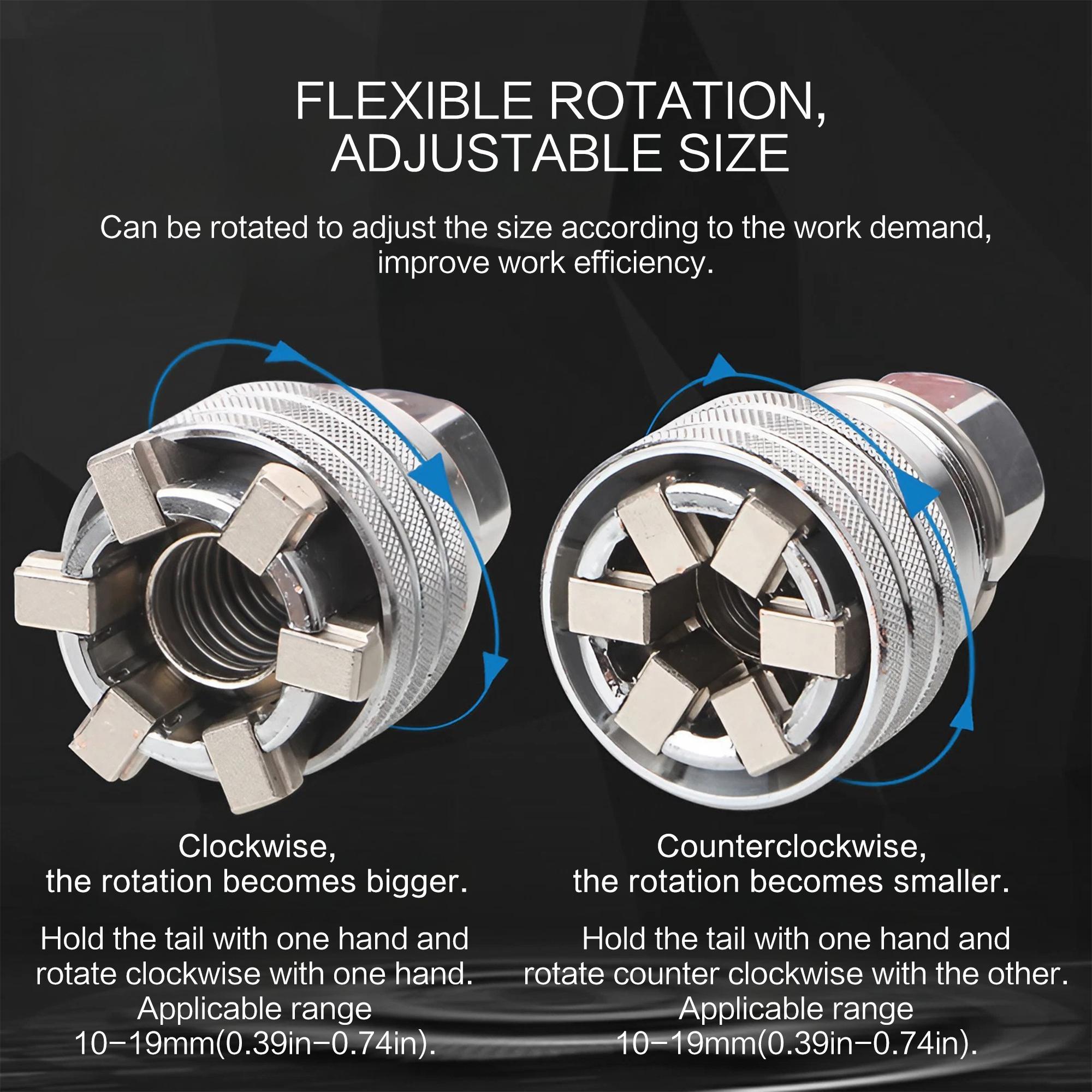 Adjustable Universal Socket Wrench, 3/8 Drive Multi-function Sleeve Wrench, Professional Sockets Tools for Drive Ratchet Torque Wrench and Power Drill, Pipe Flexible Wrench,tool kit set,tools,pressurewasher,drill,ratchet strap,tools gadgets,power tools