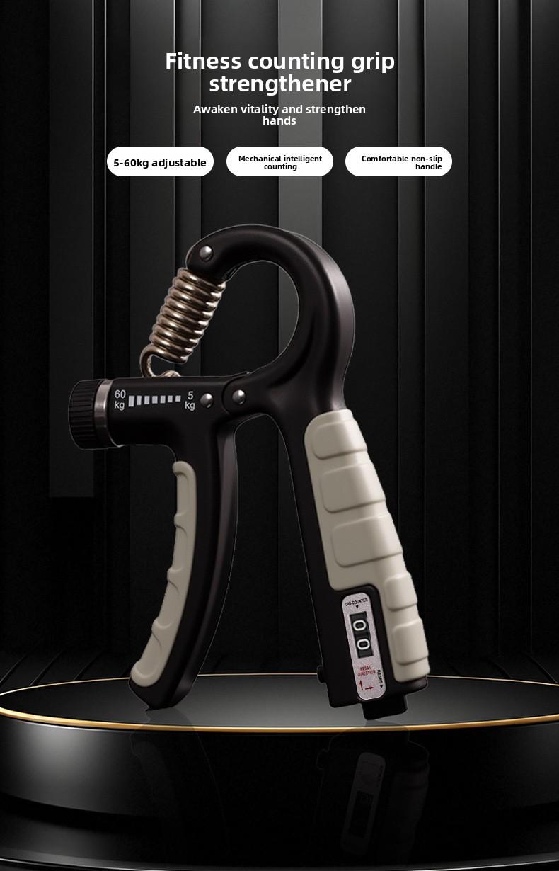 Adjustable R-Type Grip Strength Trainer – Digital Counter, Hand & Wrist Builder