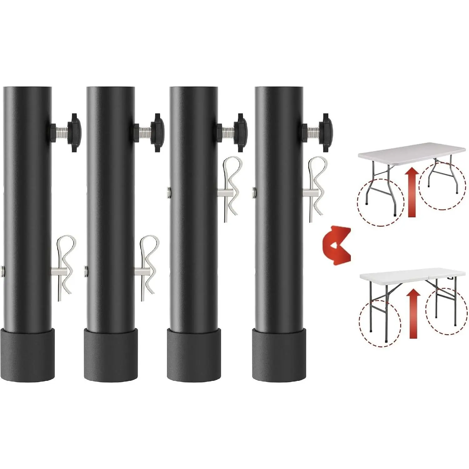 Folding Table Risers for Straight or Bent Legs(Gift)