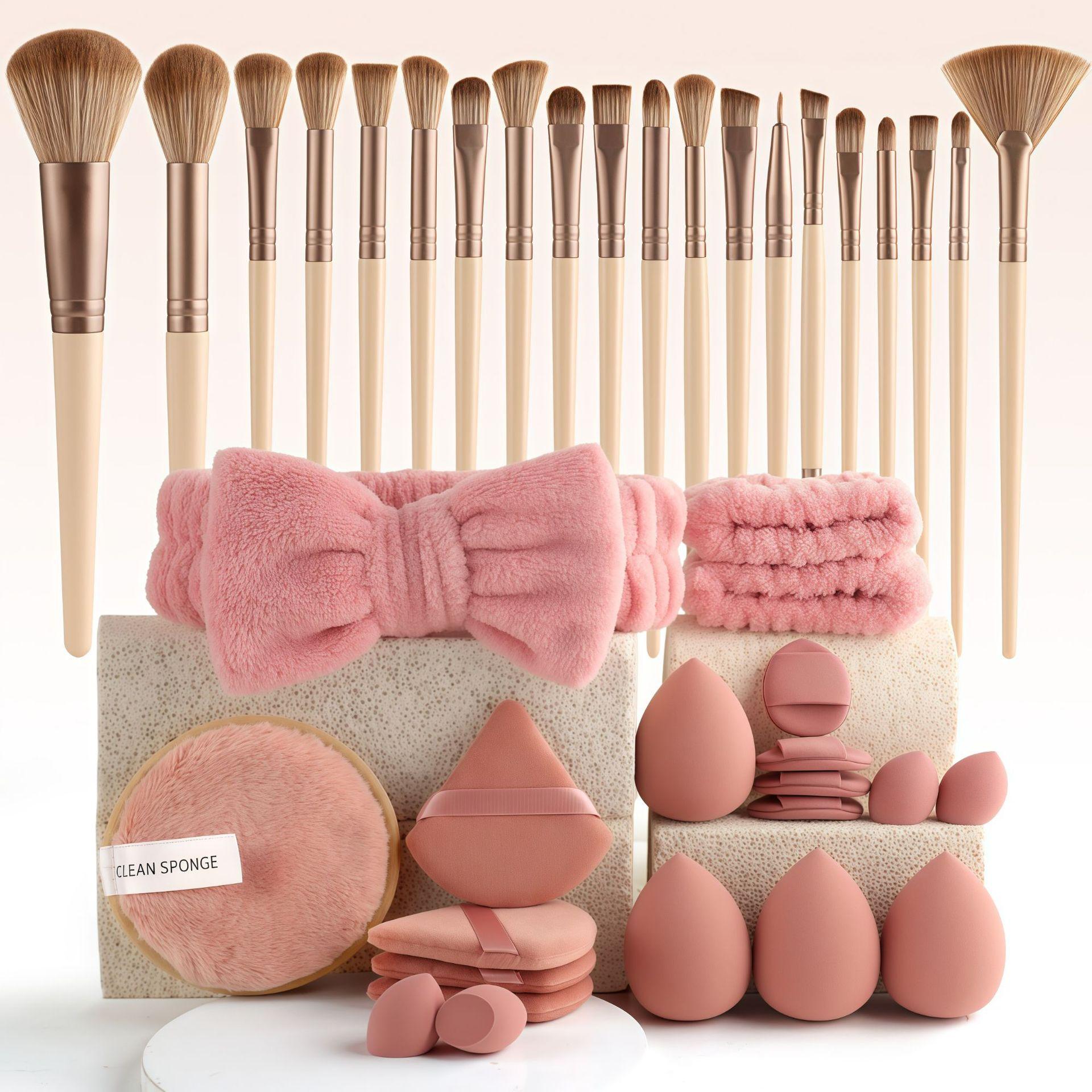 Ultimate Multi-Piece Beauty Tool Set, Makeup Tool Kit, Includes Makeup Brushes and Sponges, One-Stop Solution for Complete Makeup Application