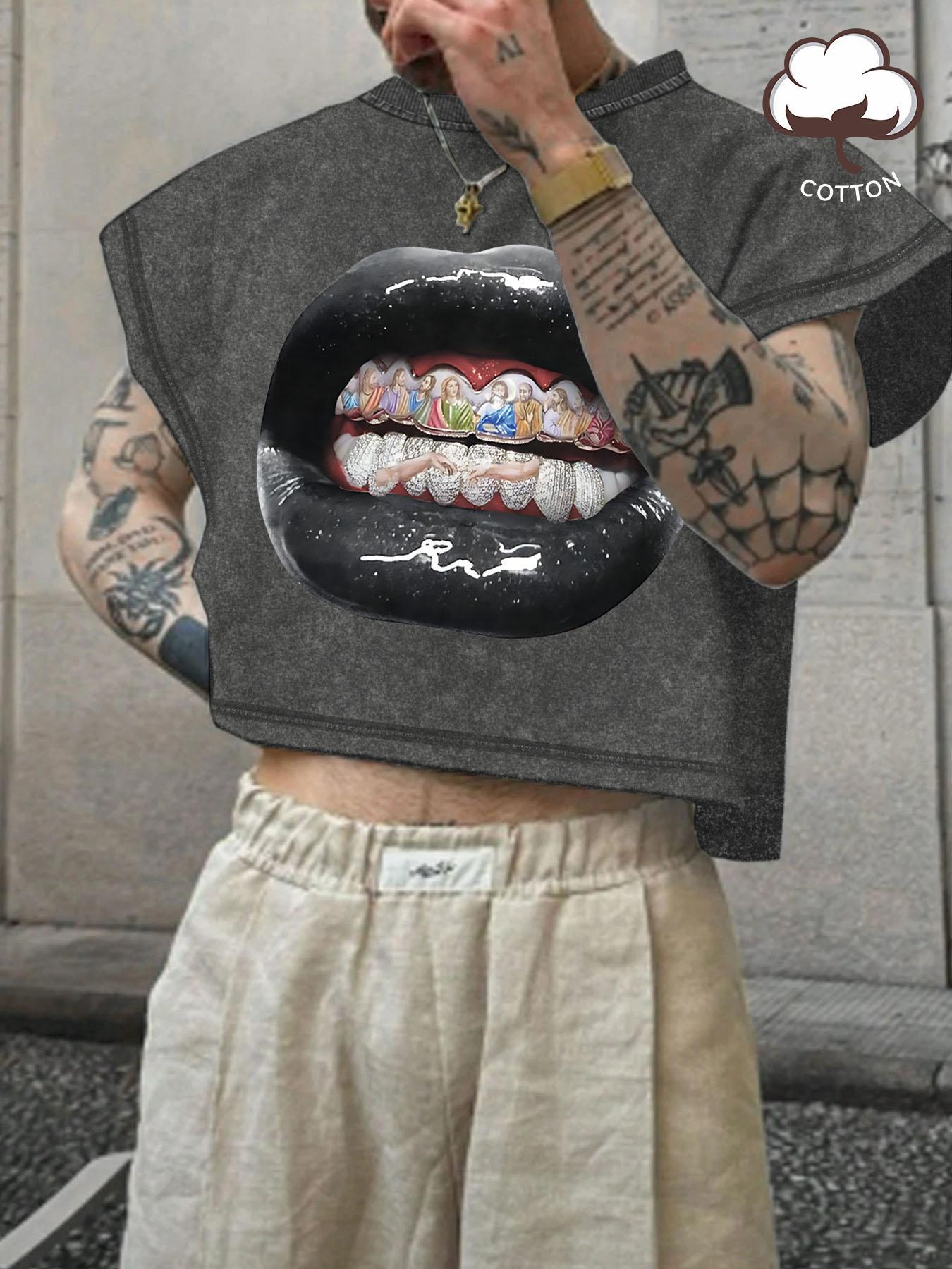 Men's Basic Solid Color Crop Tank Top, Regular Fit Casual Sleeveless Round Neck Top for Summer, Fashion Men's Clothes for Daily Wear