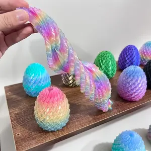 Vibrant 2pcs/9pcs 3D Printed Egg Krampus Balls, PLA Material, Height 2.91inch, Rotatable And Deformable, Perfect Home, Office, And Travel Toys, Ideal Gift Yourself And Others, Birthday Gift, Holiday Gift