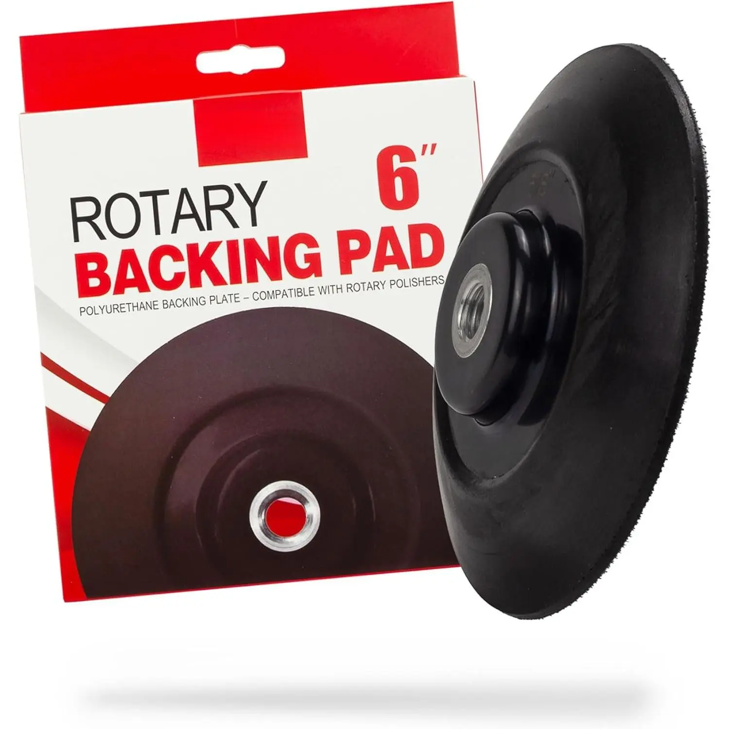 6"  Hook & Loop Rotary Backing Pad Polishing Plate (152mm) - Compatible with  Rotary Polishers - Sanding, Polishing, Buffing - Professional Grade for  Care Detailing