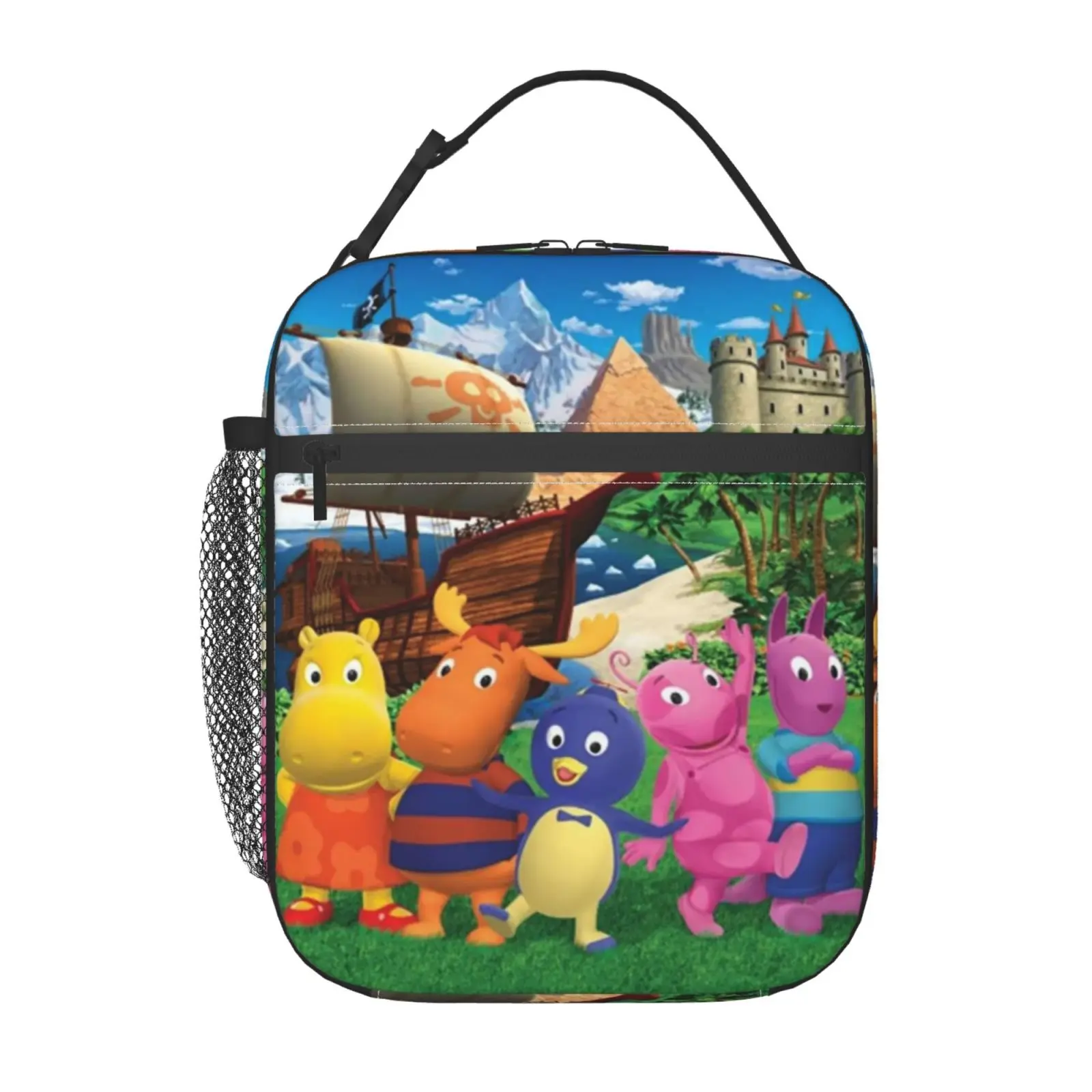 Anime backyardigans1 Lunch Box, Cartoon Print Lunch Bag,Insulated Handbag For Work, School, Travel and Picnics, Kids Reusable Portable Hot Cold Bag for Home Office, Unisex Non Food Contacy, Perfect Gift