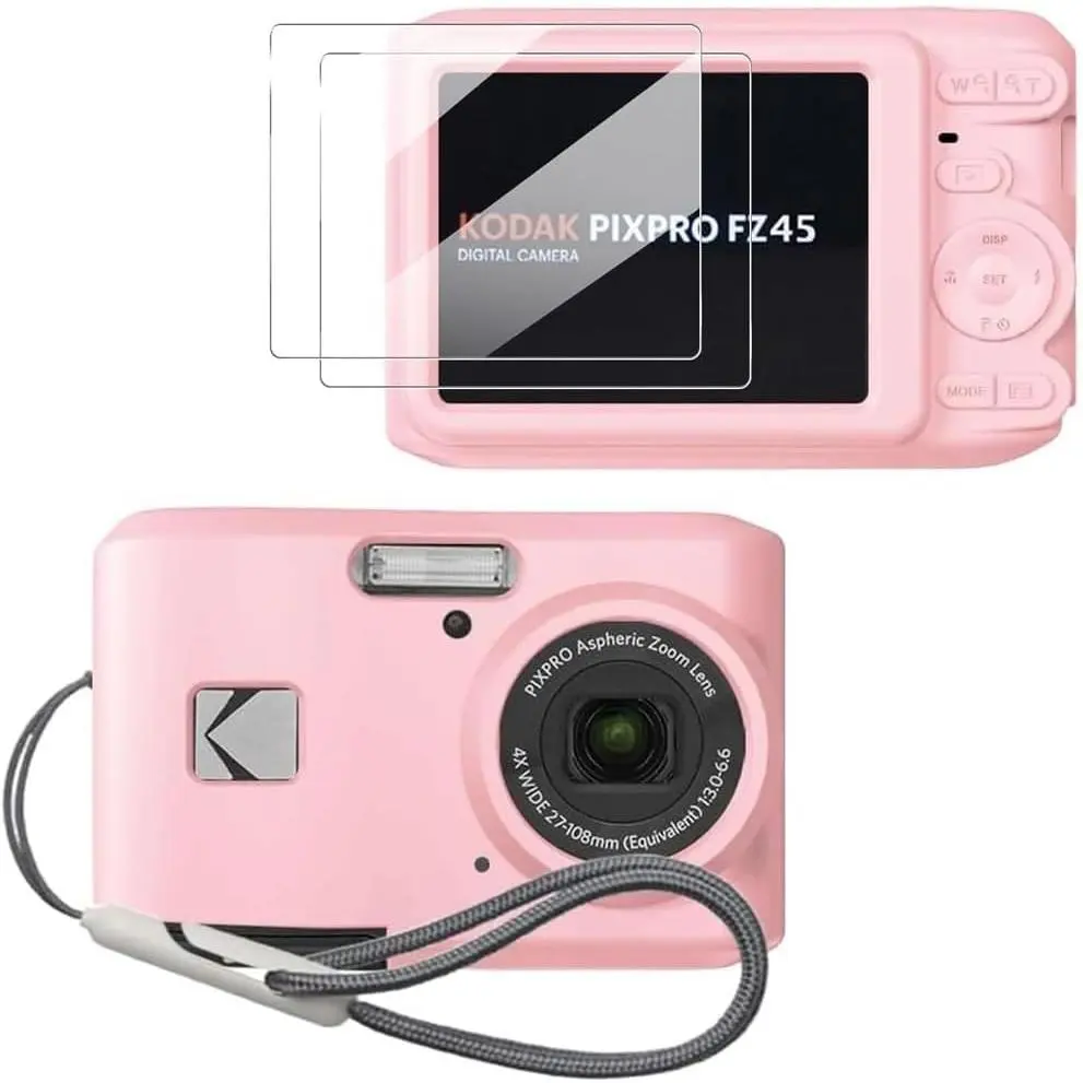 Slim Fit Lightweight Pink Silicone Camera Cover for PIXPRO FZ45 - Anti-Scratch Handheld Camera Accessories for Sports & Outdoor Fishing Use