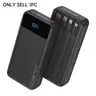 20000mAh portable high-capacity, with 4 cables, PD20W fast charging, USB C output/input, 6 outputs & 2 inputs, with an LED digital display screen, Portable Charger Powerbank, applicable to smart devices, an essential tool for outdoor camping