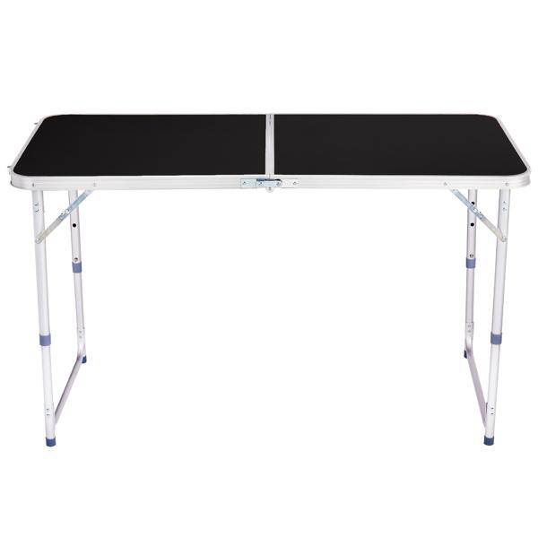 4Ft Portable Multipurpose Folding Table black
