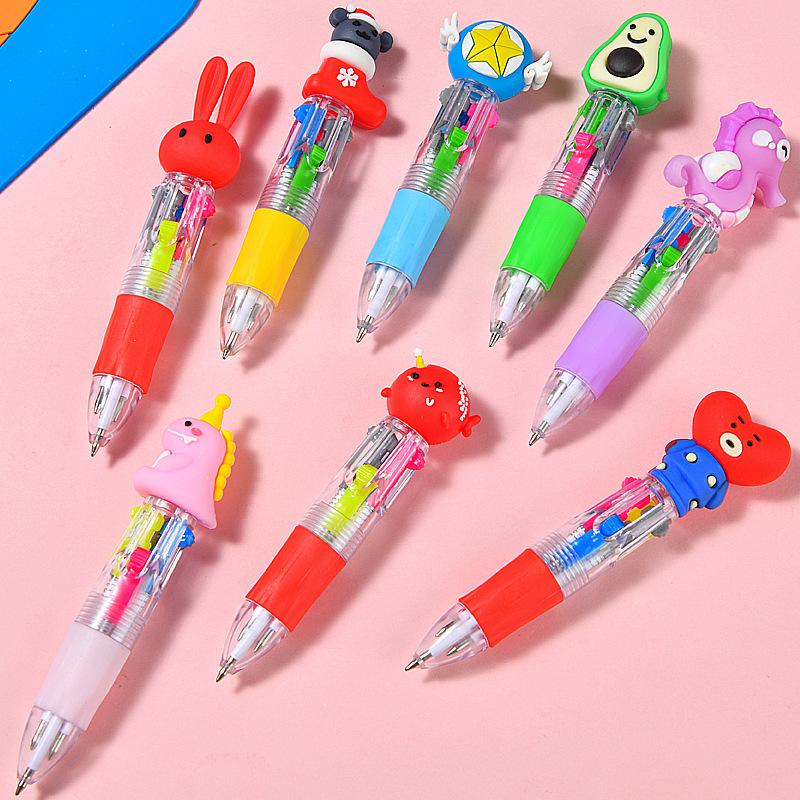 20PCS Adorable Mini Cartoon Ret retractable Pens - 4-in-1 Multi-Color Ballpoint for Kids, Students & Journaling 20PCS Adorable Mini Cartoon Ret retractable Pens - 4-in-1 Multi-Color Ballpoint for Kids, Students & Journaling